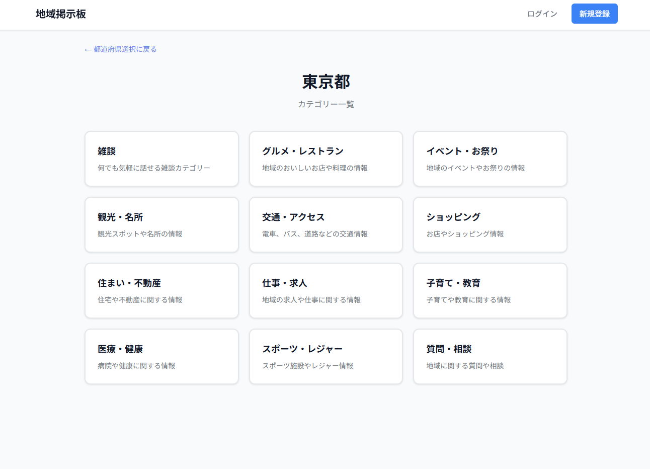 スレッド検索画面